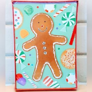 CHRISTMAS GINGERBREAD MAN CARD'S 18 COUNT WITH ENVELOPES